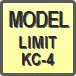 Piktogram - Model: Limit KC-4